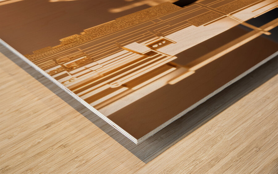  Bold Futurism  Wood print