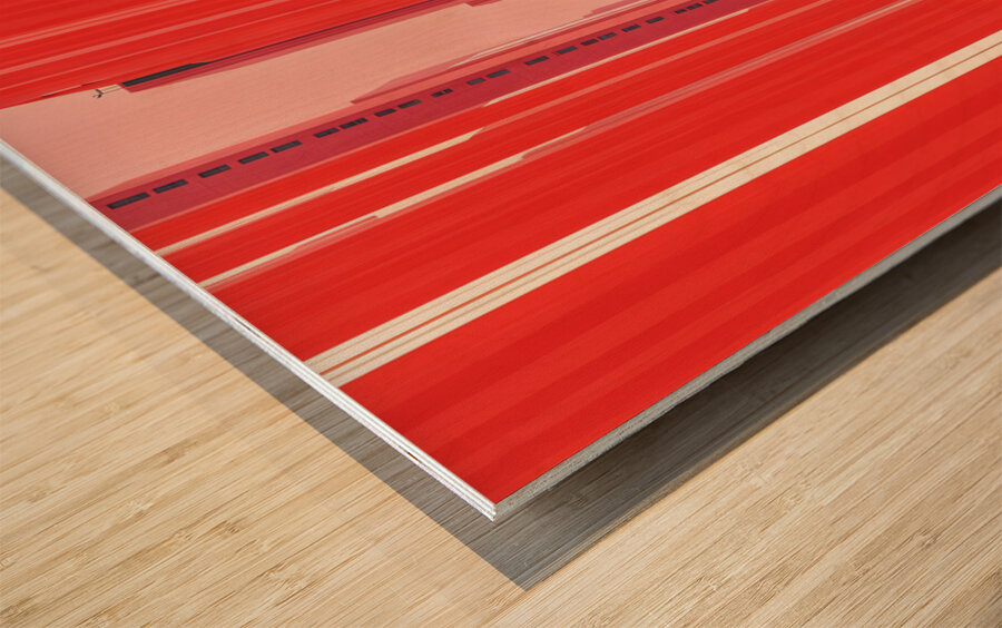 Narrow Corridor  Wood print