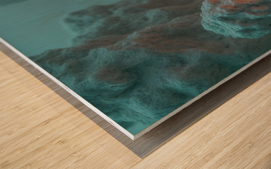 Glass Lantern  Wood print