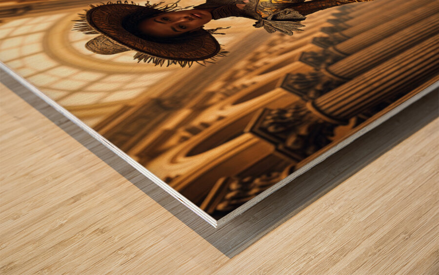 Courage and Destiny  Wood print