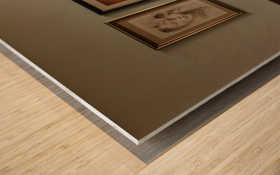 Confident Gaze  Wood print