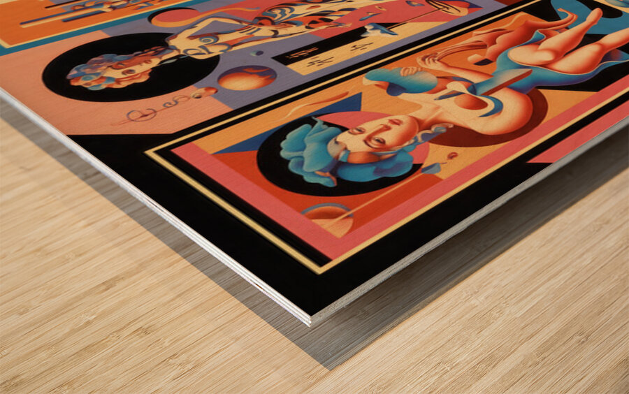 Precise and Playful  Wood print