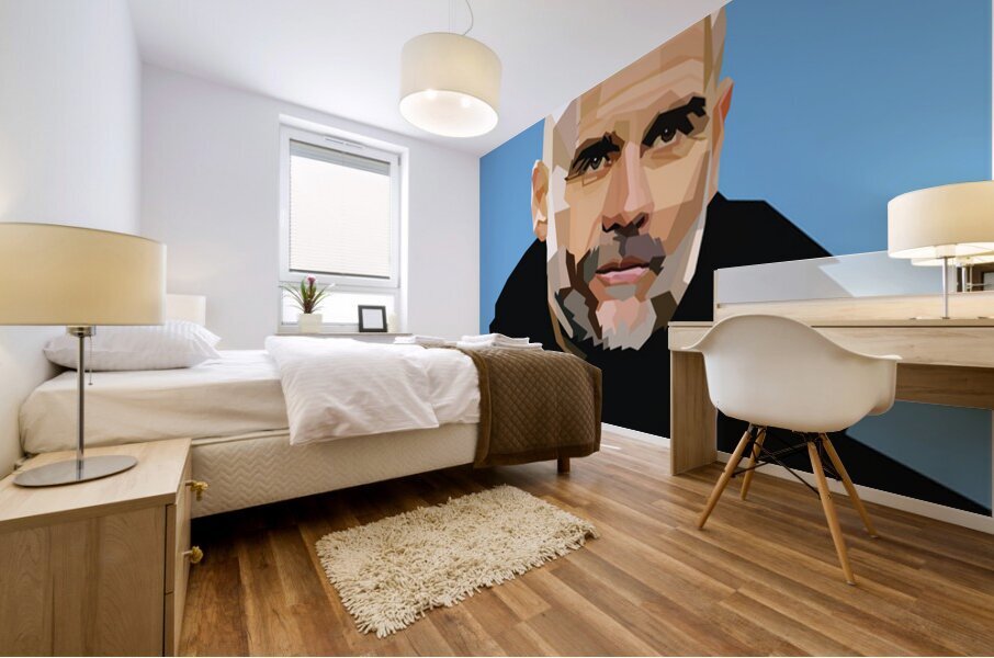 pep guardiola Mural print