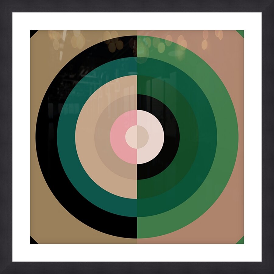 Green Echo Picture Frame print