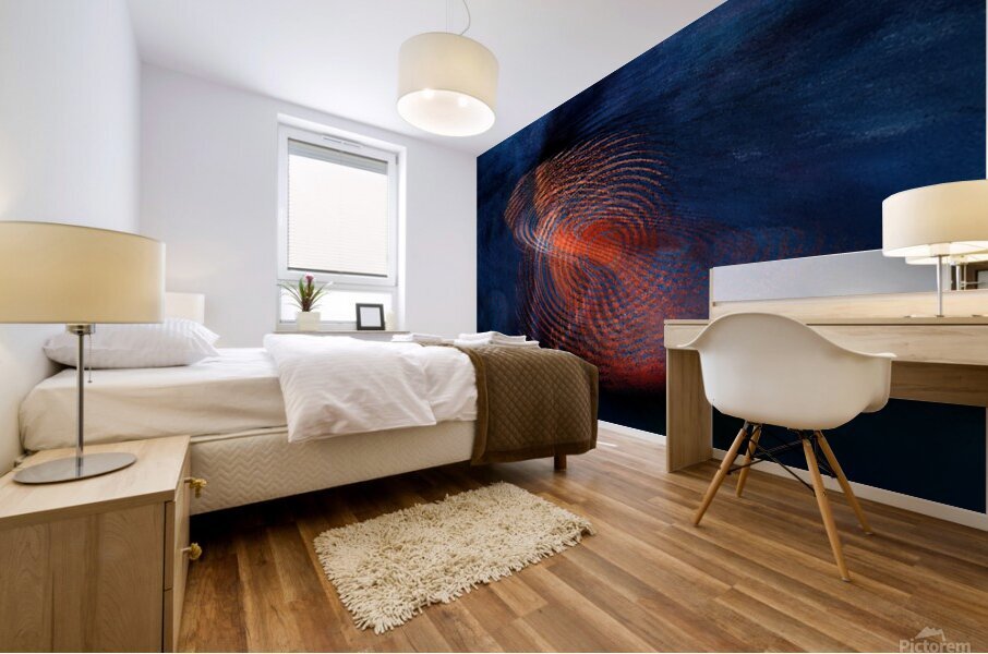 Spiral Flame Mural print