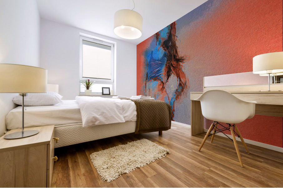 The Look Away Mural print
