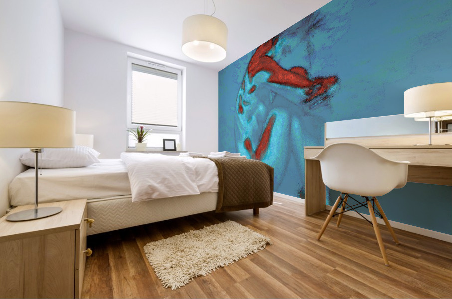Red Thoughts Mural print