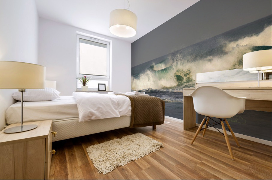 Green Pulse Mural print