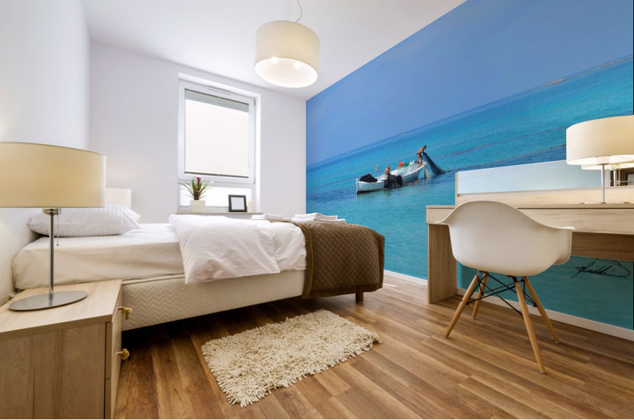 The Blue  Mural print