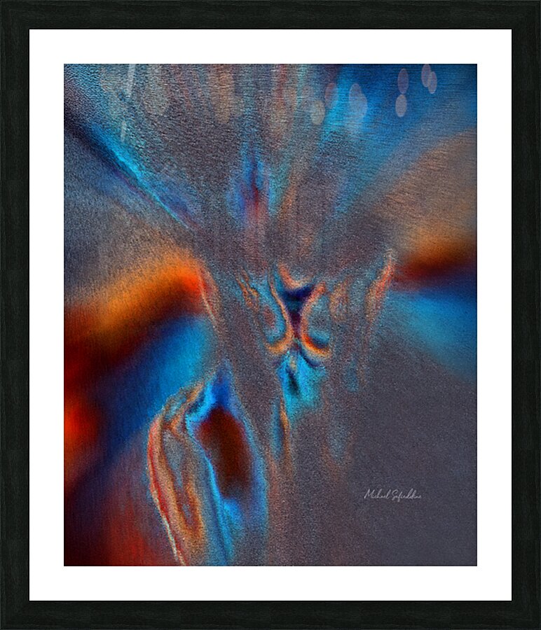 Fire and Ice Convergence Picture Frame print
