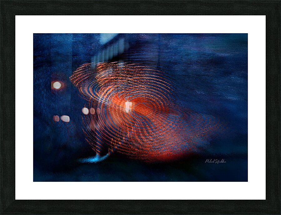Spiral Flame Picture Frame print