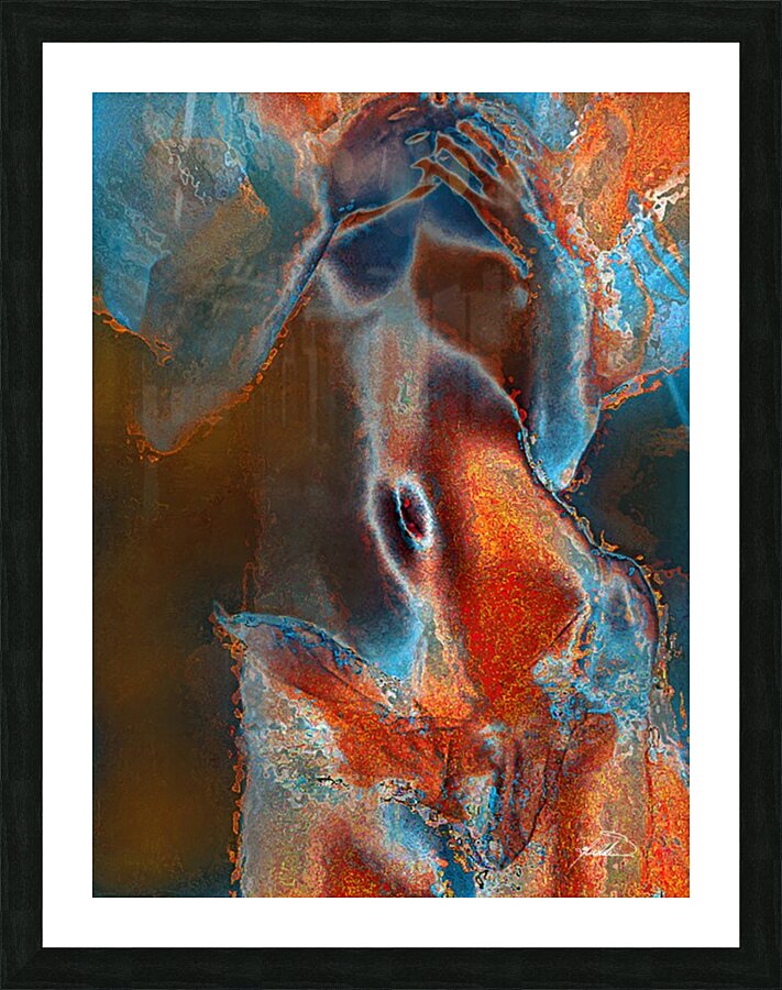 Touched by Fire Picture Frame print