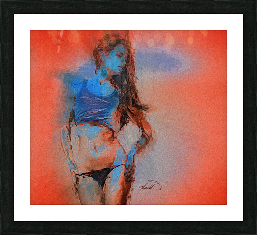 The Look Away Picture Frame print