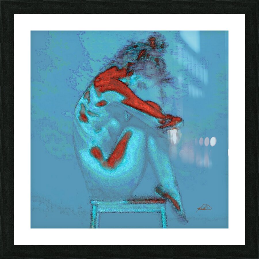 Red Thoughts Picture Frame print