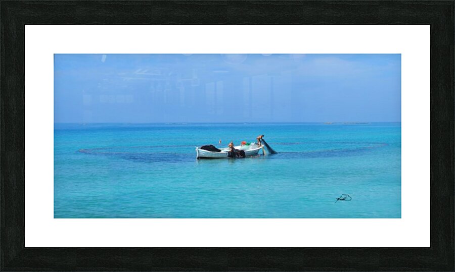 The Blue  Picture Frame print