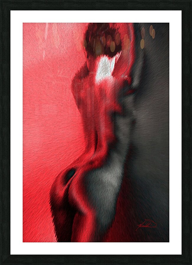 The Shape of Fire Picture Frame print