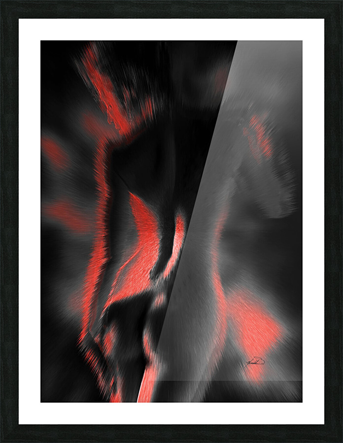 lady in red Picture Frame print