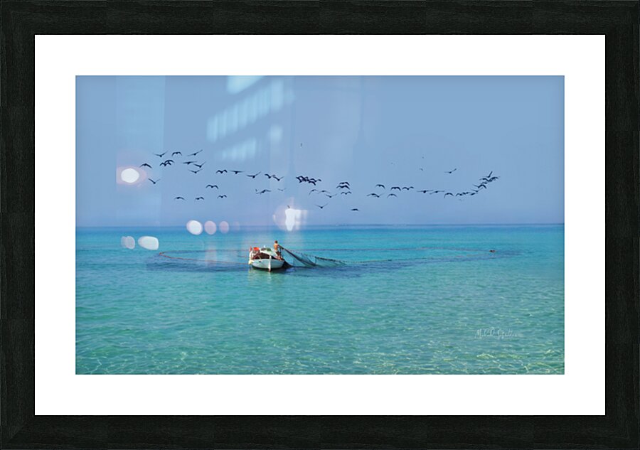 Blue Silence Picture Frame print