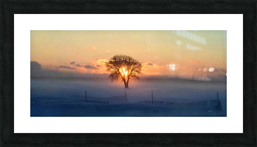 Frost and Fire Picture Frame print