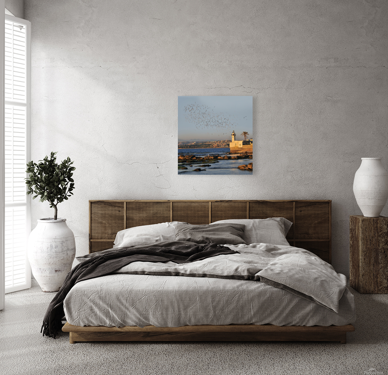 Lighthouse and Wings Reproduction