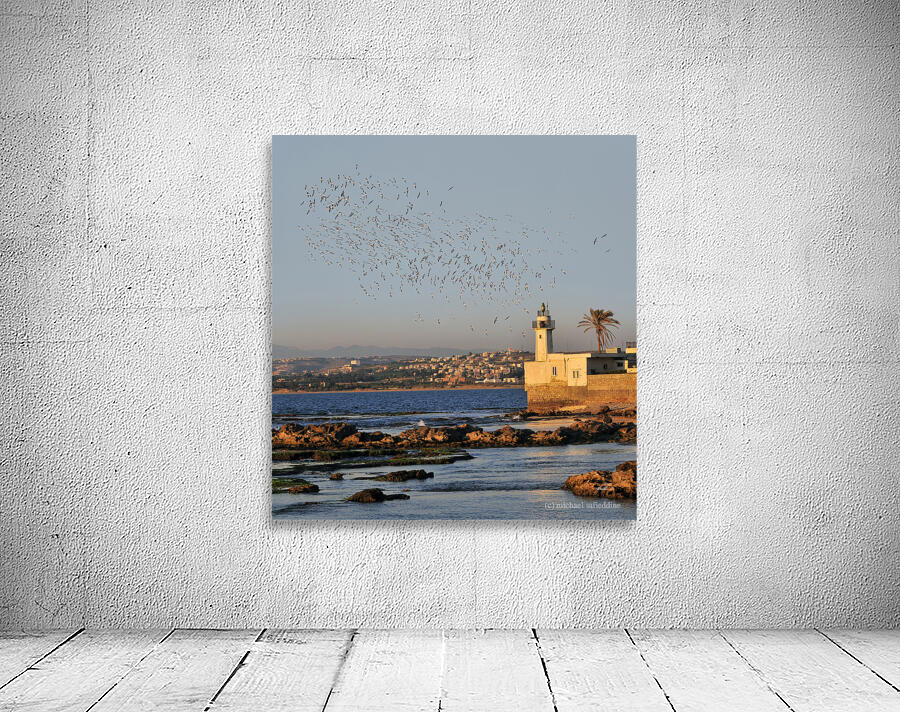 Lighthouse and Wings Wall Preview