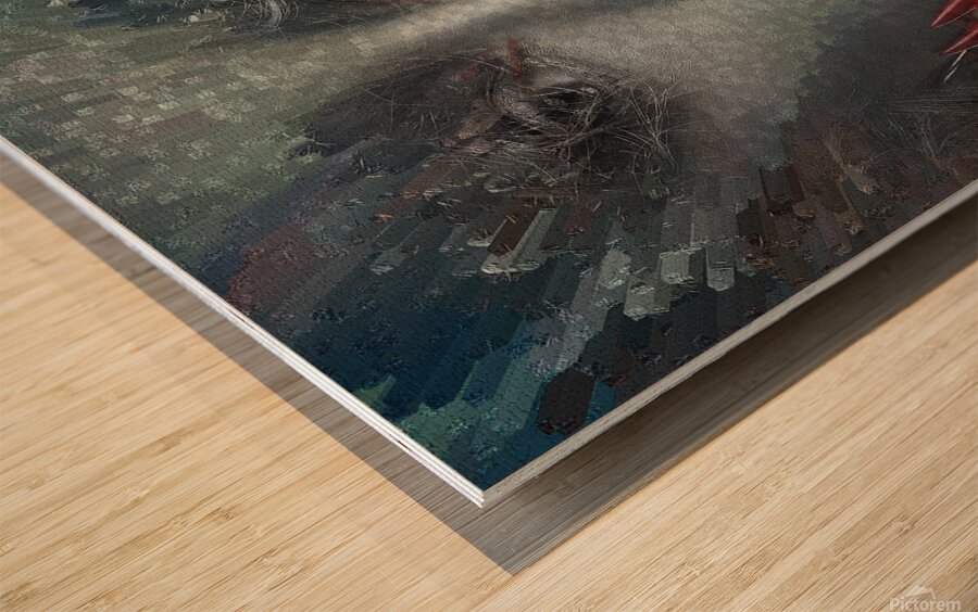 Abstract Attraction Wood print