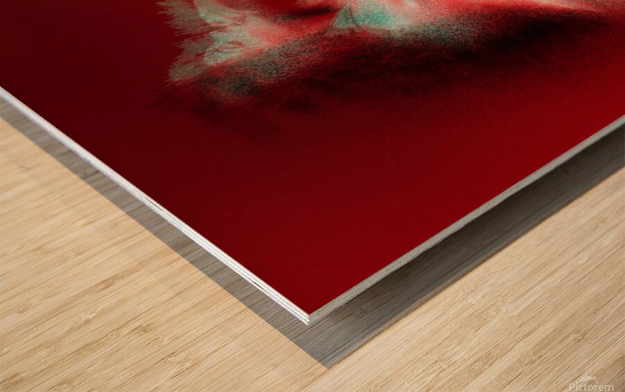 The Thinker Wood print