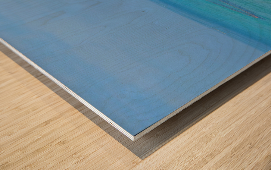 The Blue  Wood print