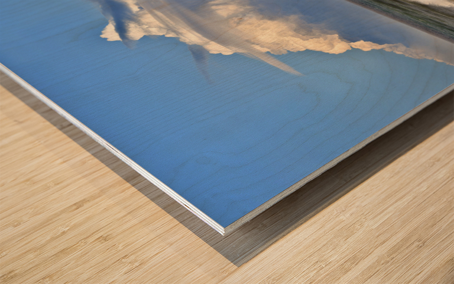 Heaven Breaks Wood print