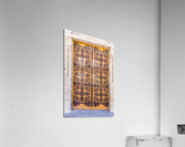 Church Door with Iron Scrollwork Acrylic Print