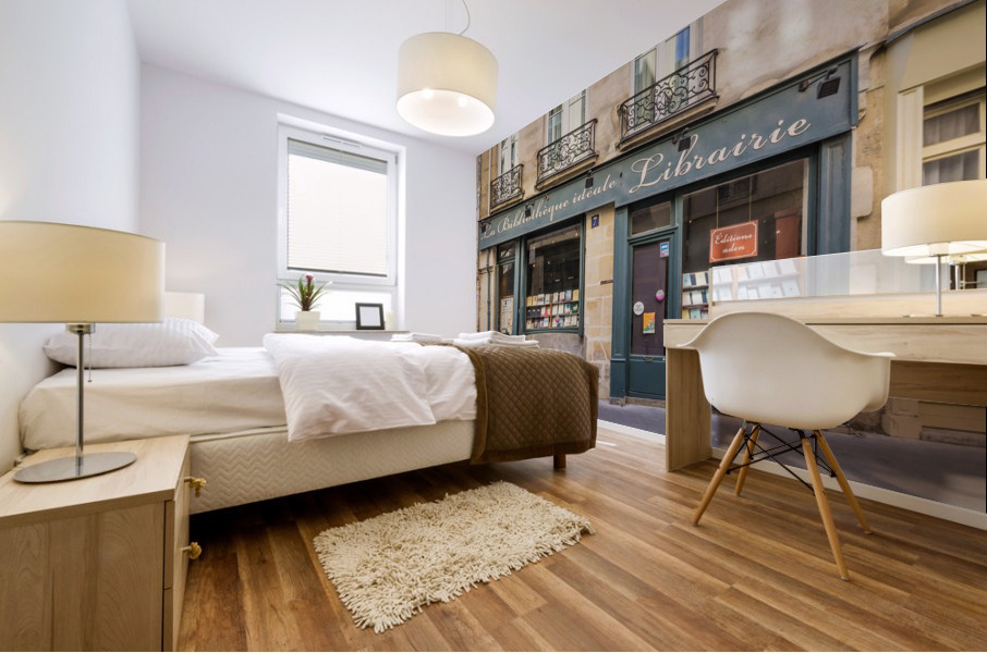 La Bibliotheque Mural print