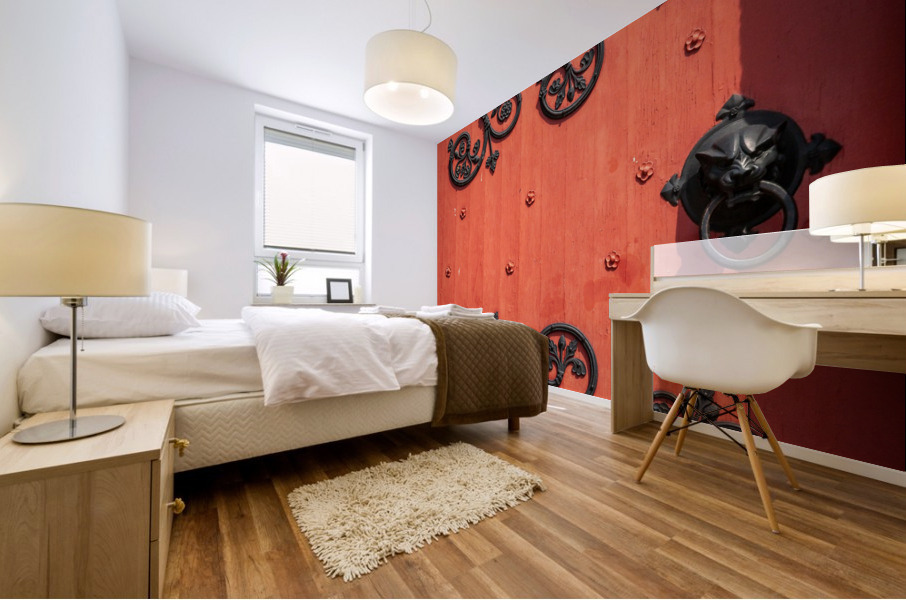 The Red Door Mural print