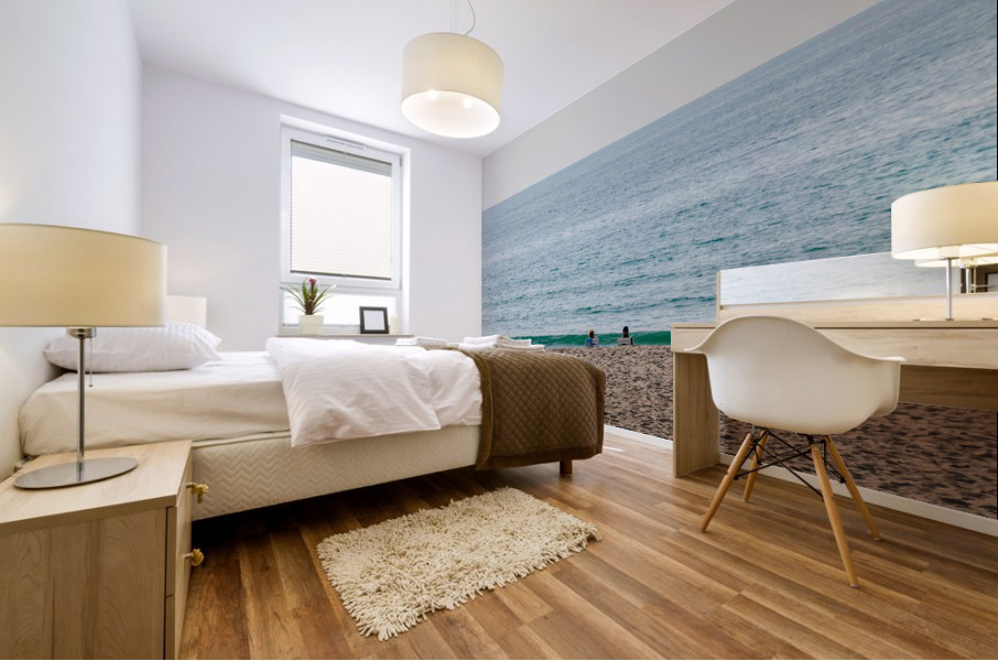 Green Wave Mural print