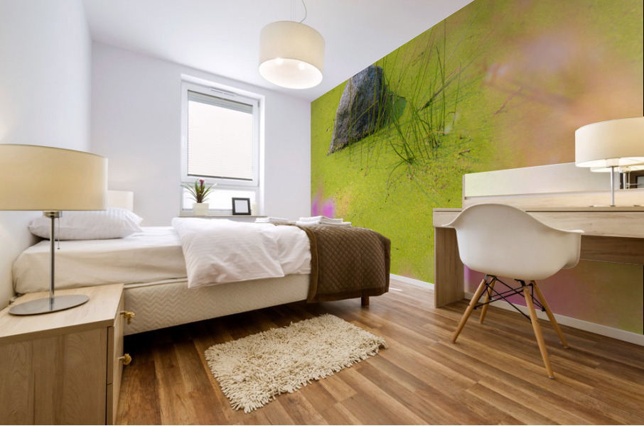 Green Meditation Mural print