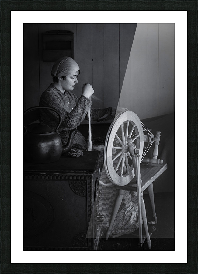 Spinning Wool Picture Frame print