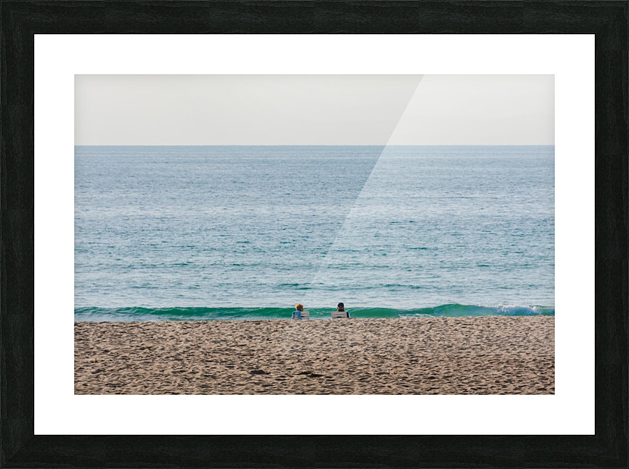 Green Wave Picture Frame print