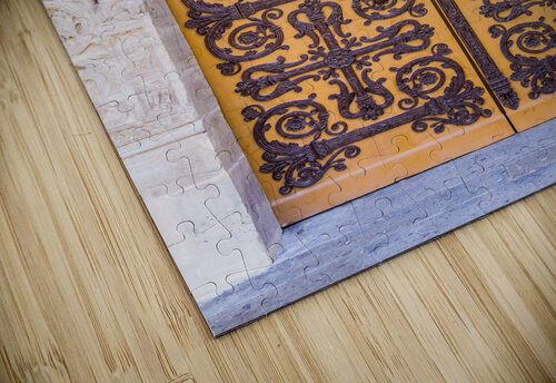 Church Door with Iron Scrollwork bj clayden photography puzzle