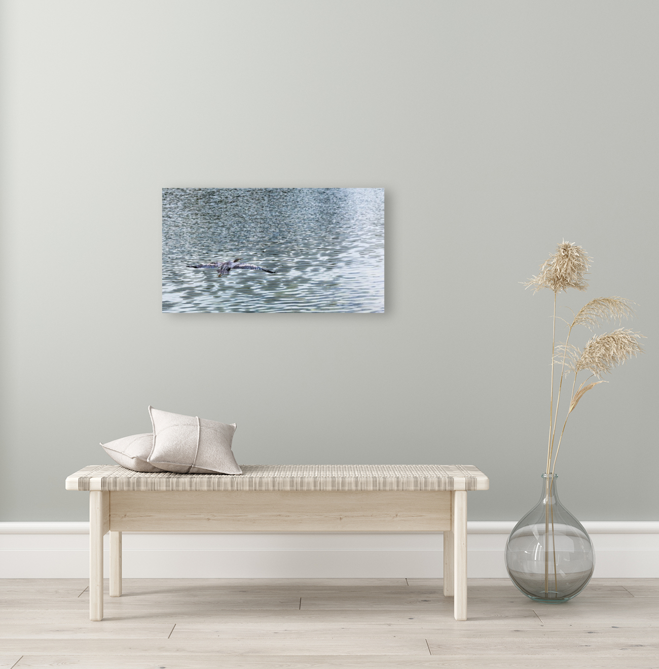 heron in flight  Reproduction