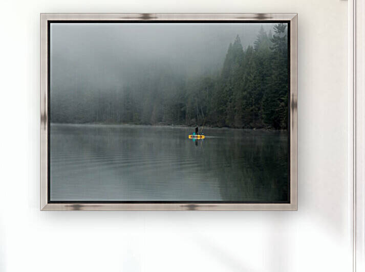 Fishing in the Fog by bj clayden photography