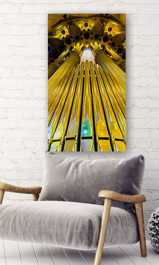 Organ Pipes in the Sagrada Familia by bj clayden photography