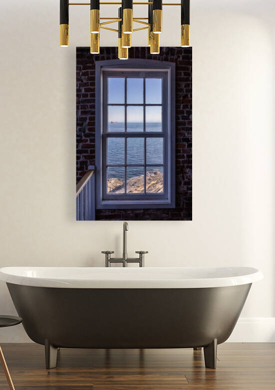 Fisgard Lighthouse Ocean Window by bj clayden photography