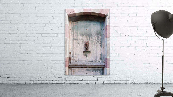 Ancient Door with rusty knocker Wall Preview
