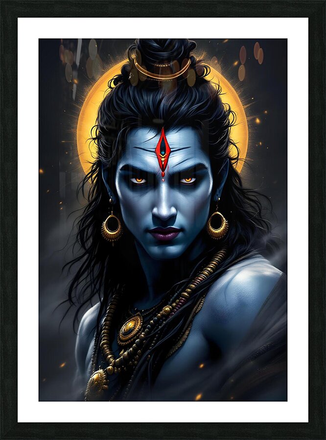 Lord Shiva Picture Frame Printing