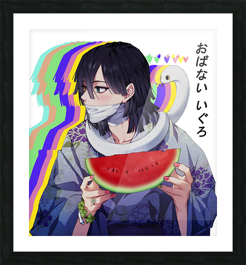 obanai iguro Picture Frame Printing