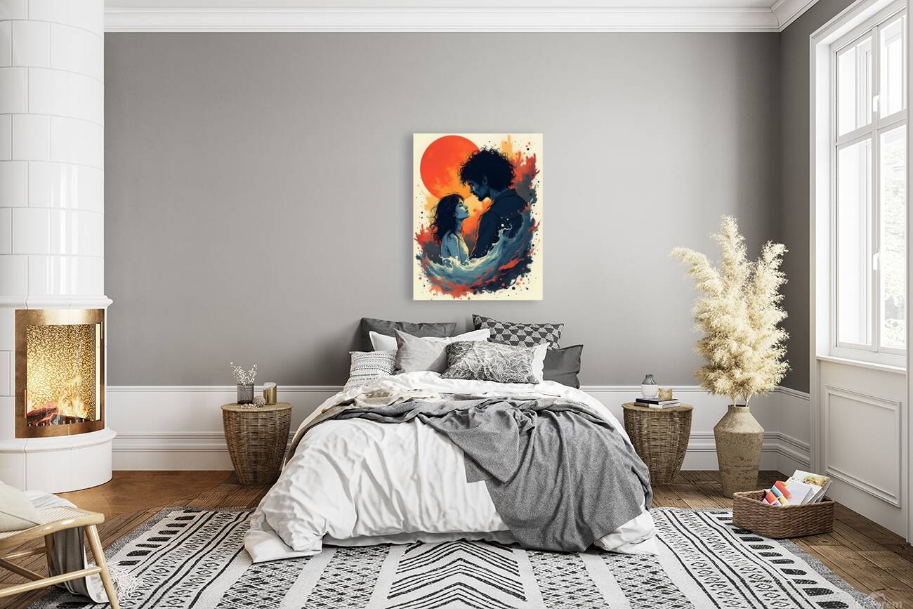 Two Souls Drawn Together Reproduction