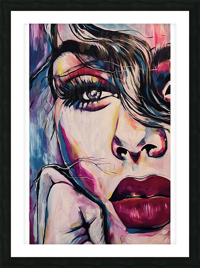 She sees the light Picture Frame print