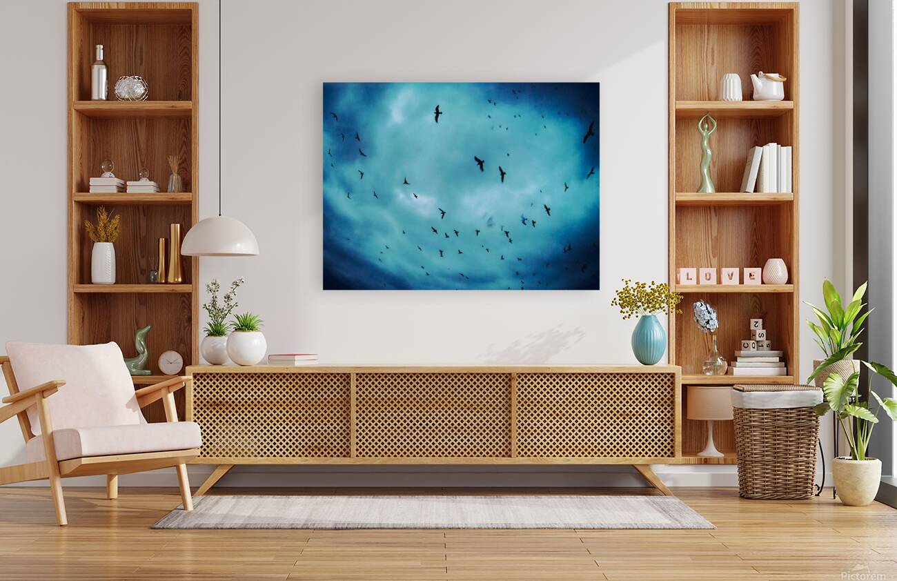 BIRDS BLUE Reproduction