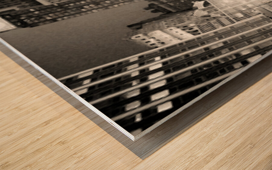 BRIGHT LIGHTS Wood print