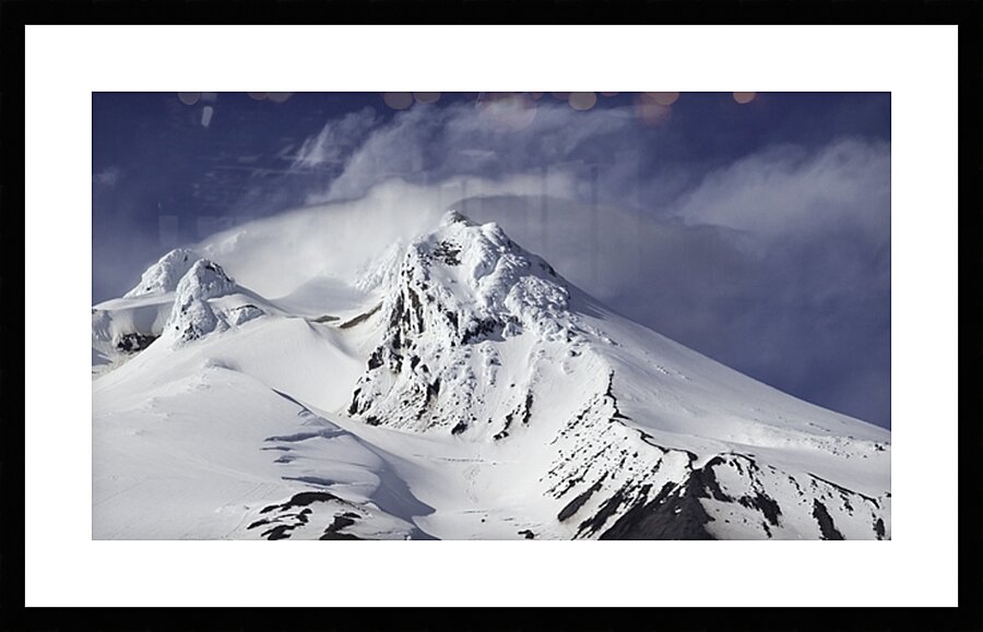 Windstorm Mount Hood Picture Frame print