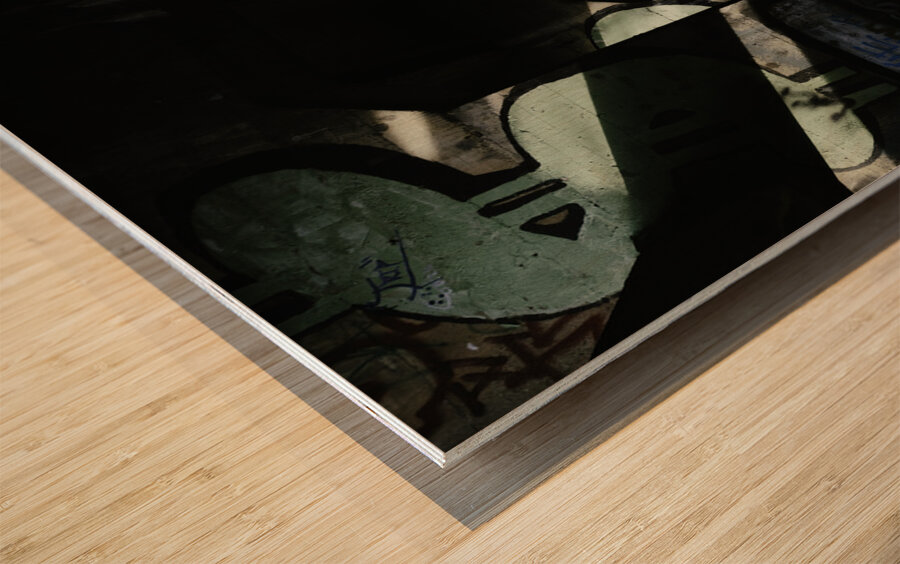 Shadows in Art Wood print